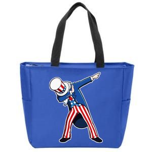 Dabbing Uncle Sam 4th of July Independence Day Zip Tote Bag