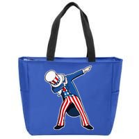 Dabbing Uncle Sam 4th of July Independence Day Zip Tote Bag