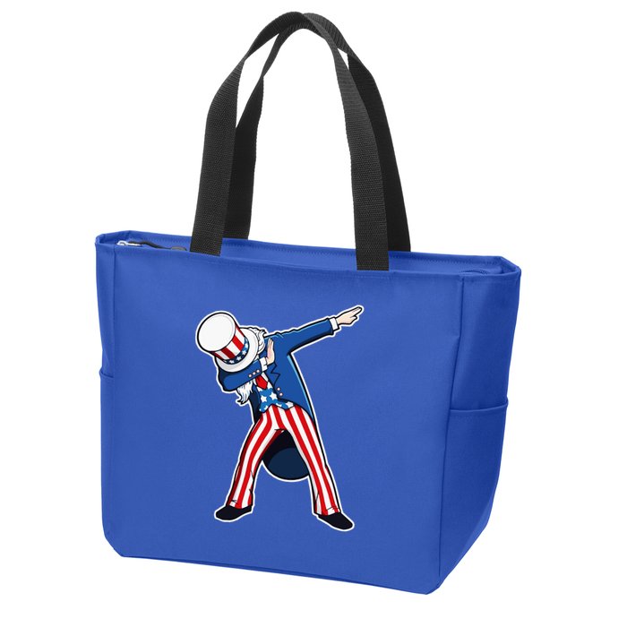 Dabbing Uncle Sam 4th of July Independence Day Zip Tote Bag