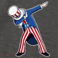 Dabbing Uncle Sam 4th of July Independence Day Vector Backpack