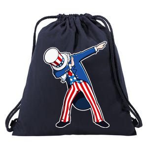 Dabbing Uncle Sam 4th of July Independence Day Drawstring Bag