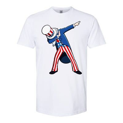 Dabbing Uncle Sam 4th of July Independence Day Softstyle CVC T-Shirt