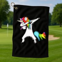 Dabbing Unicorn - Autism Awareness Golf Towel