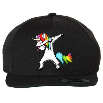 Dabbing Unicorn - Autism Awareness Wool Snapback Cap