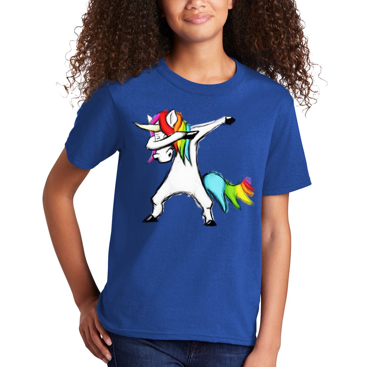 Dabbing Unicorn - Autism Awareness Kids T-Shirt