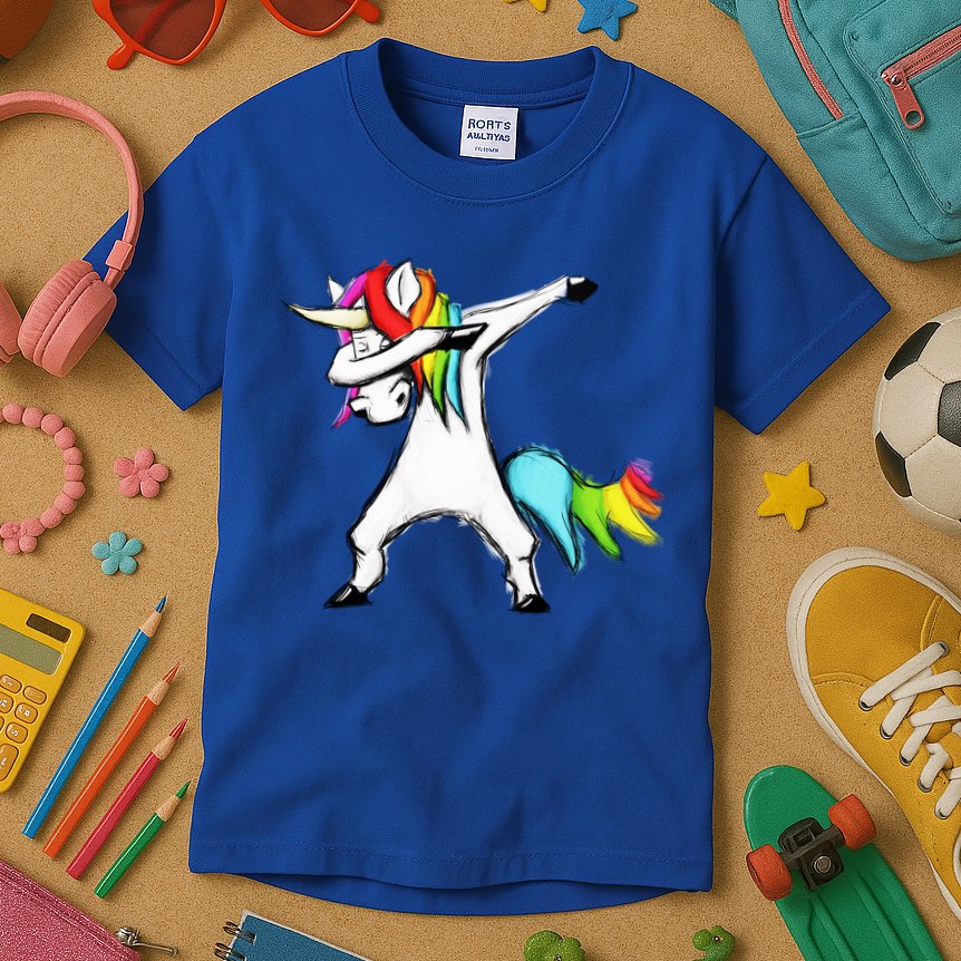 Dabbing Unicorn - Autism Awareness Kids T-Shirt