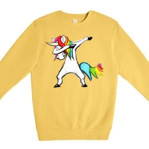 Dabbing Unicorn Premium Crewneck Sweatshirt