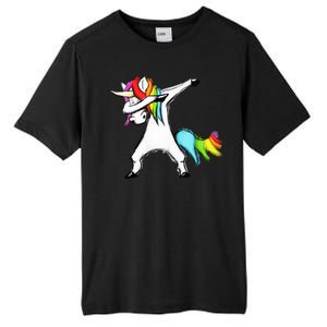 Dabbing Unicorn Tall Fusion ChromaSoft Performance T-Shirt