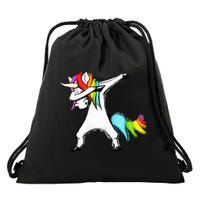 Dabbing Unicorn Drawstring Bag