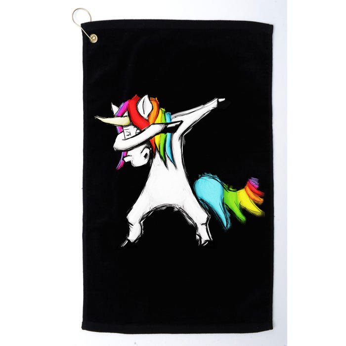 Dabbing Unicorn Golf Towel