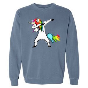 Dabbing Unicorn Garment-Dyed Sweatshirt