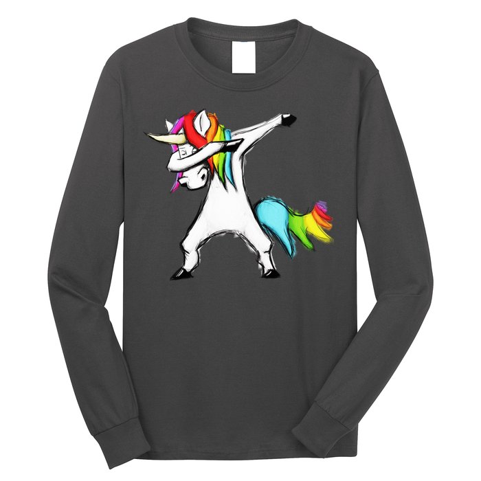 Dabbing Unicorn Long Sleeve Shirt