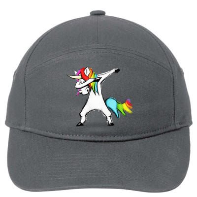 Dabbing Unicorn 7-Panel Snapback Hat