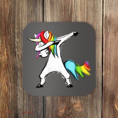 Dabbing Unicorn Coaster