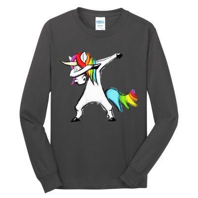 Dabbing Unicorn Tall Long Sleeve T-Shirt