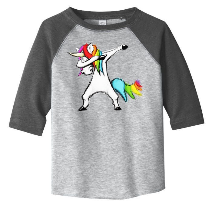 Dabbing Unicorn Toddler Fine Jersey T-Shirt