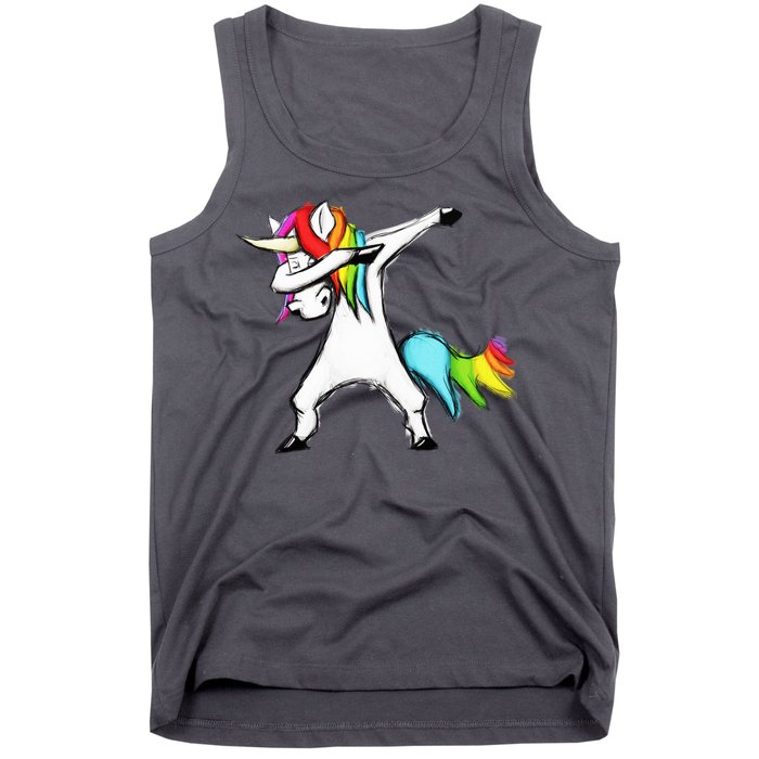 Dabbing Unicorn Tank Top