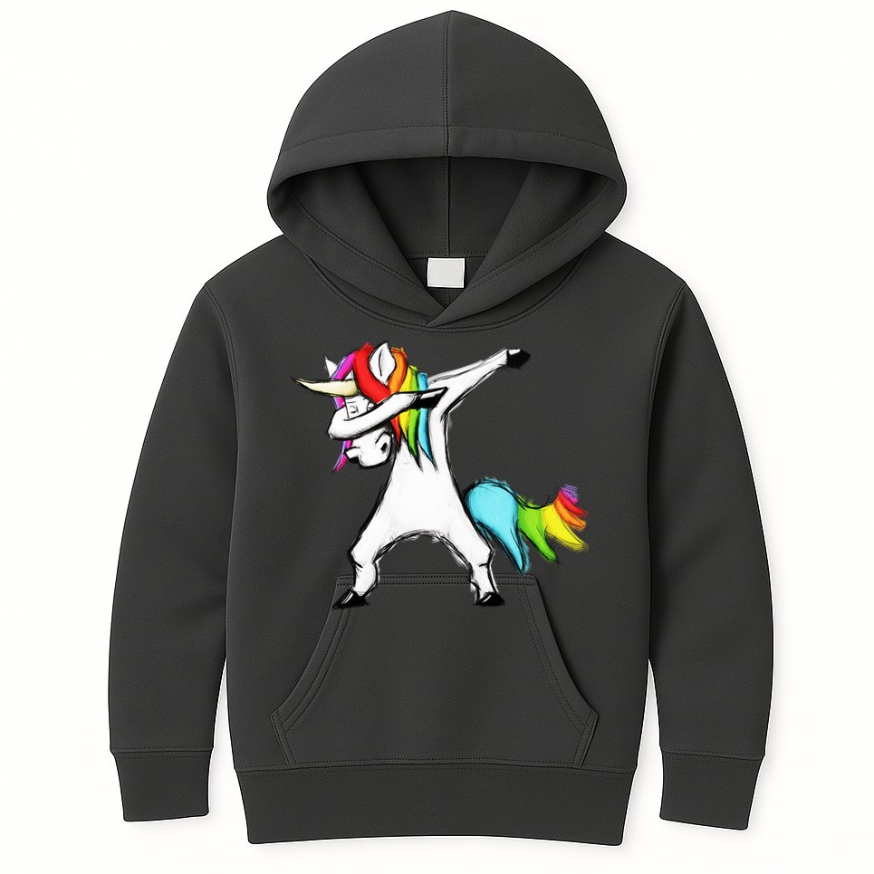 Dabbing Unicorn Kids Hoodie