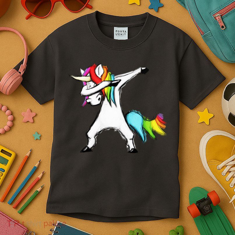 Dabbing Unicorn Kids T-Shirt