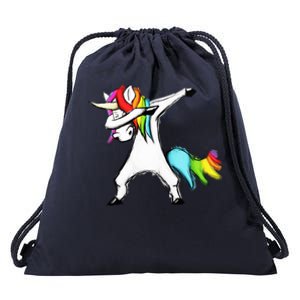 Dabbing Unicorn Drawstring Bag