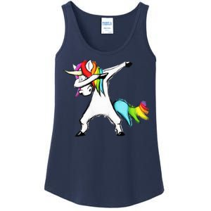 Dabbing Unicorn Ladies Essential Tank