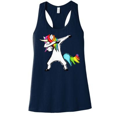 Dabbing Unicorn Women's Racerback Tank