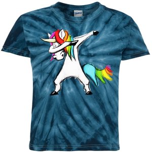 Dabbing Unicorn Kids Tie-Dye T-Shirt