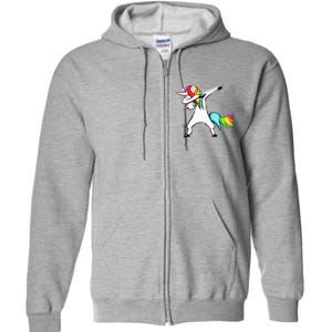 Dabbing Unicorn Full Zip Hoodie