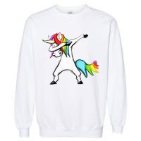 Dabbing Unicorn Garment-Dyed Sweatshirt