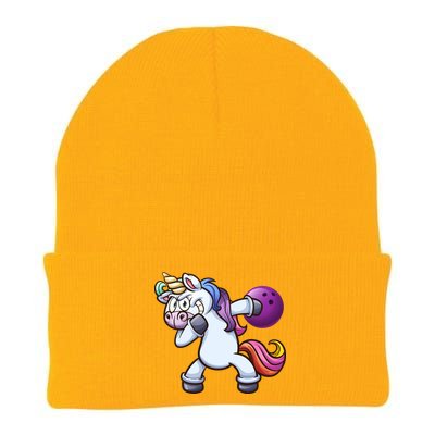 Dabbing Unicorn Bowling  Knit Cap Winter Beanie