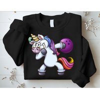 Dabbing Unicorn Bowling  Sweatshirt