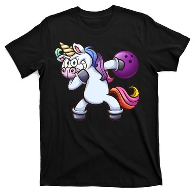 Dabbing Unicorn Bowling  T-Shirt