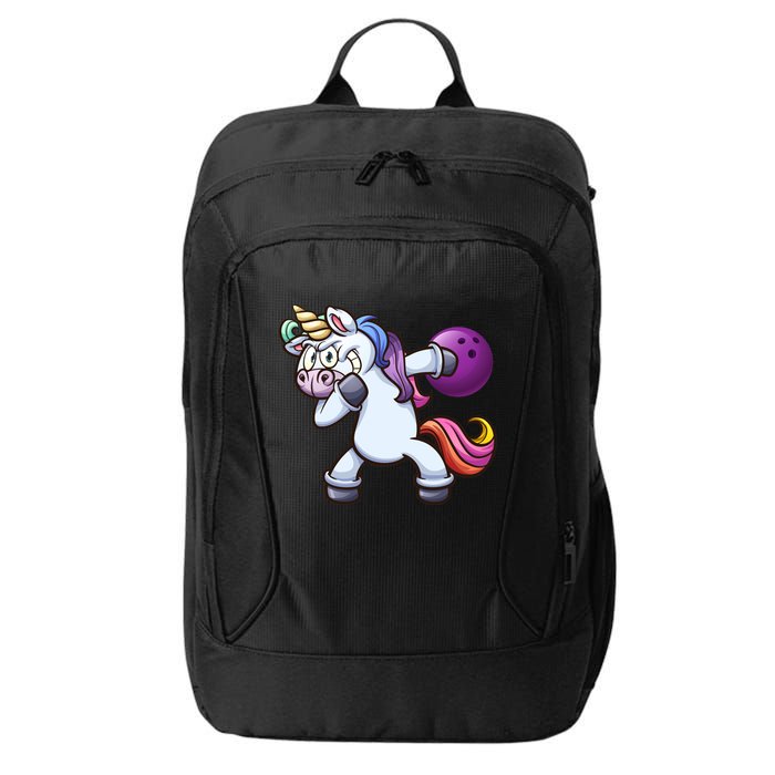 Dabbing Unicorn Bowling  City Backpack