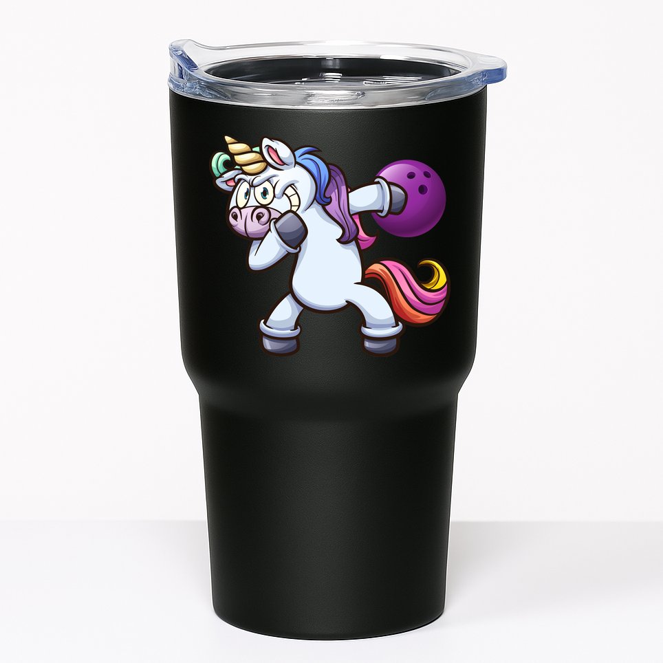 Dabbing Unicorn Bowling  Tumbler
