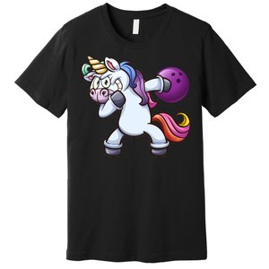 Dabbing Unicorn Bowling  Premium T-Shirt