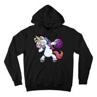 Dabbing Unicorn Bowling  Tall Hoodie