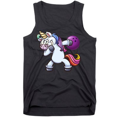 Dabbing Unicorn Bowling  Tank Top