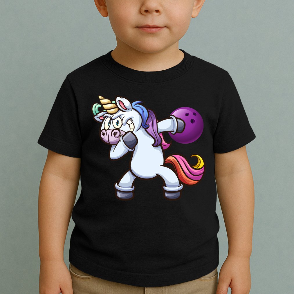 Dabbing Unicorn Bowling  Toddler T-Shirt