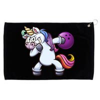 Dabbing Unicorn Bowling  Grommeted Golf Towel