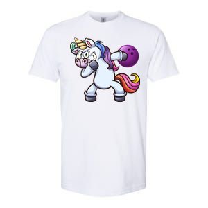 Dabbing Unicorn Bowling  Softstyle CVC T-Shirt