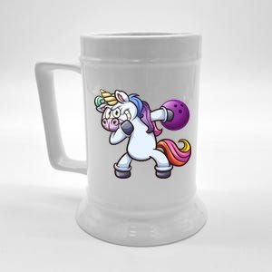 Dabbing Unicorn Bowling  Beer Stein