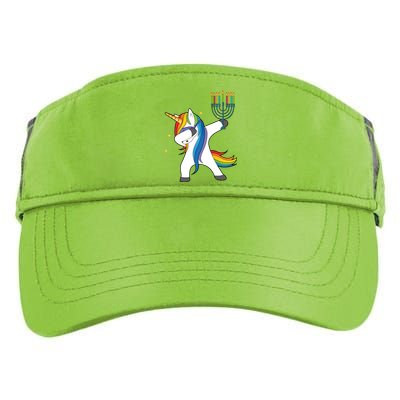 Dabbing Unicorn Hanukkah Adult Drive Performance Visor