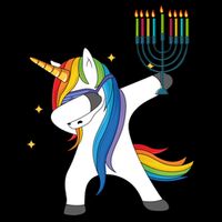 Dabbing Unicorn Hanukkah Backpack