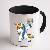 Dabbing Unicorn Hanukkah Mug