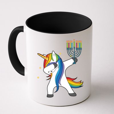 Dabbing Unicorn Hanukkah Mug