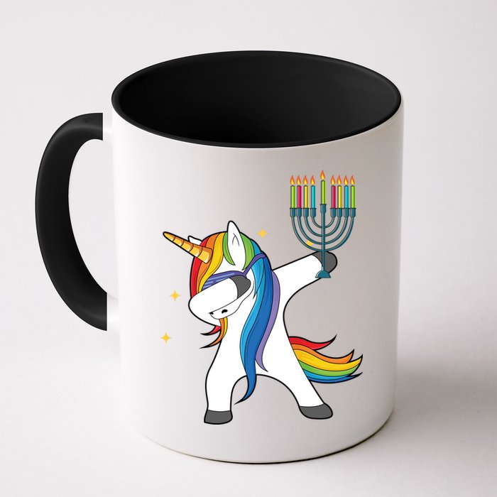 Dabbing Unicorn Hanukkah Mug
