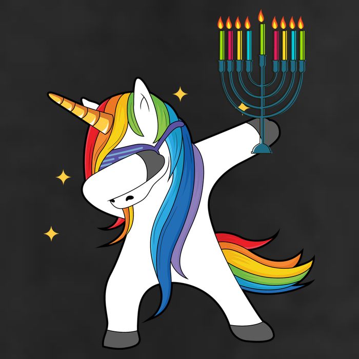 Dabbing Unicorn Hanukkah Tumbler