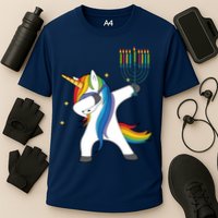 Dabbing Unicorn Hanukkah Performance Shirt