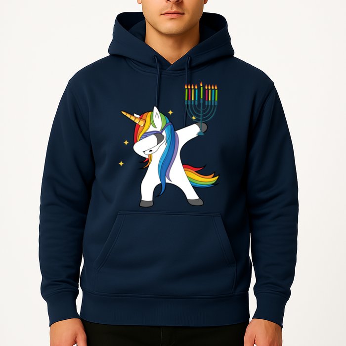 Dabbing Unicorn Hanukkah Hoodie