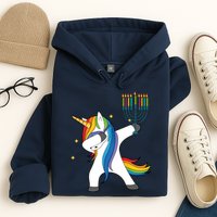 Dabbing Unicorn Hanukkah Hoodie